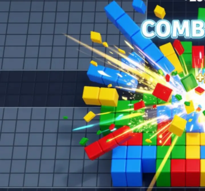 Block Blast kombók élő játékmenet vizuális bemutatója