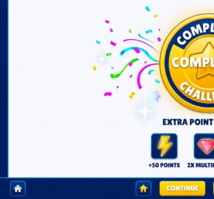 Block Blast napi kihívások pontozását bemutató ábra