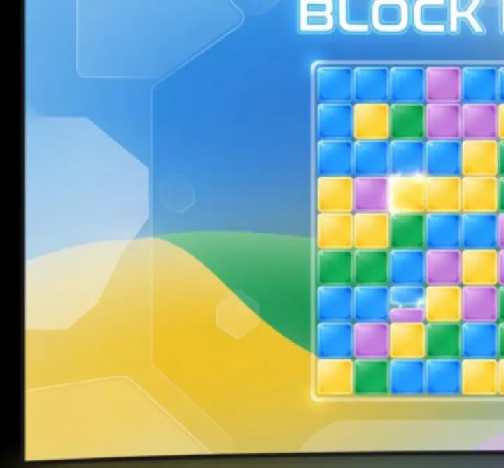 Pontozási áttekintés blokkos infografikával a Block Blast játékhoz